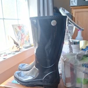 UGG Black Rain Boots
